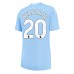 Manchester City Bernardo Silva #20 Dámské Domácí Dres 2023-24 Krátkým Rukávem